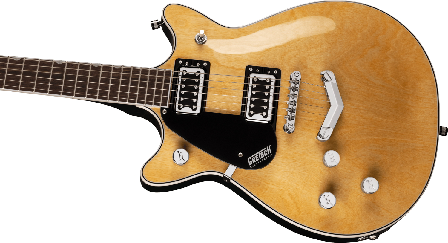G5222LH Electromatic® Double Jet™ BT with V-Stoptail, Left-Handed, Laurel Fingerboard, Natural追加画像 G5222LH Electromatic® Double Jet™ BT with V-Stoptail, Left-Handed, Laurel Fingerboard, Natural追加画像