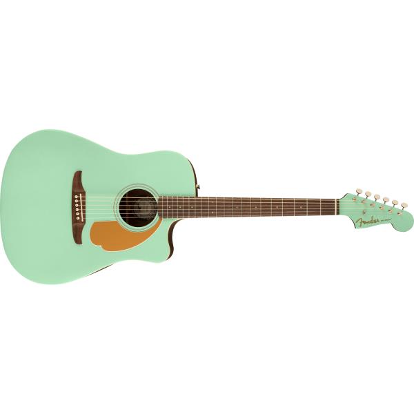 Fender-アコースティックギターFSR Redondo Player, Walnut Fingerboard, Surf Green