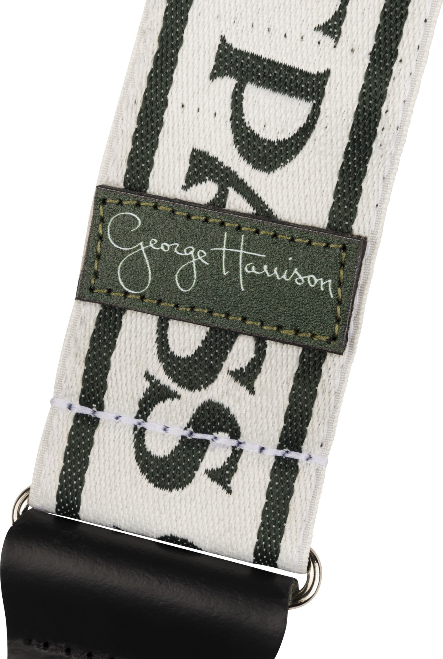 George Harrison All Things Must Pass Logo Strap, White/Black, 2"追加画像 George Harrison All Things Must Pass Logo Strap, White/Black, 2"追加画像