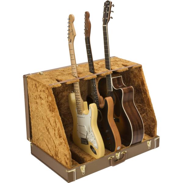 Fender® Classic Series Case Stand - 5 Guitar, Brownサムネイル