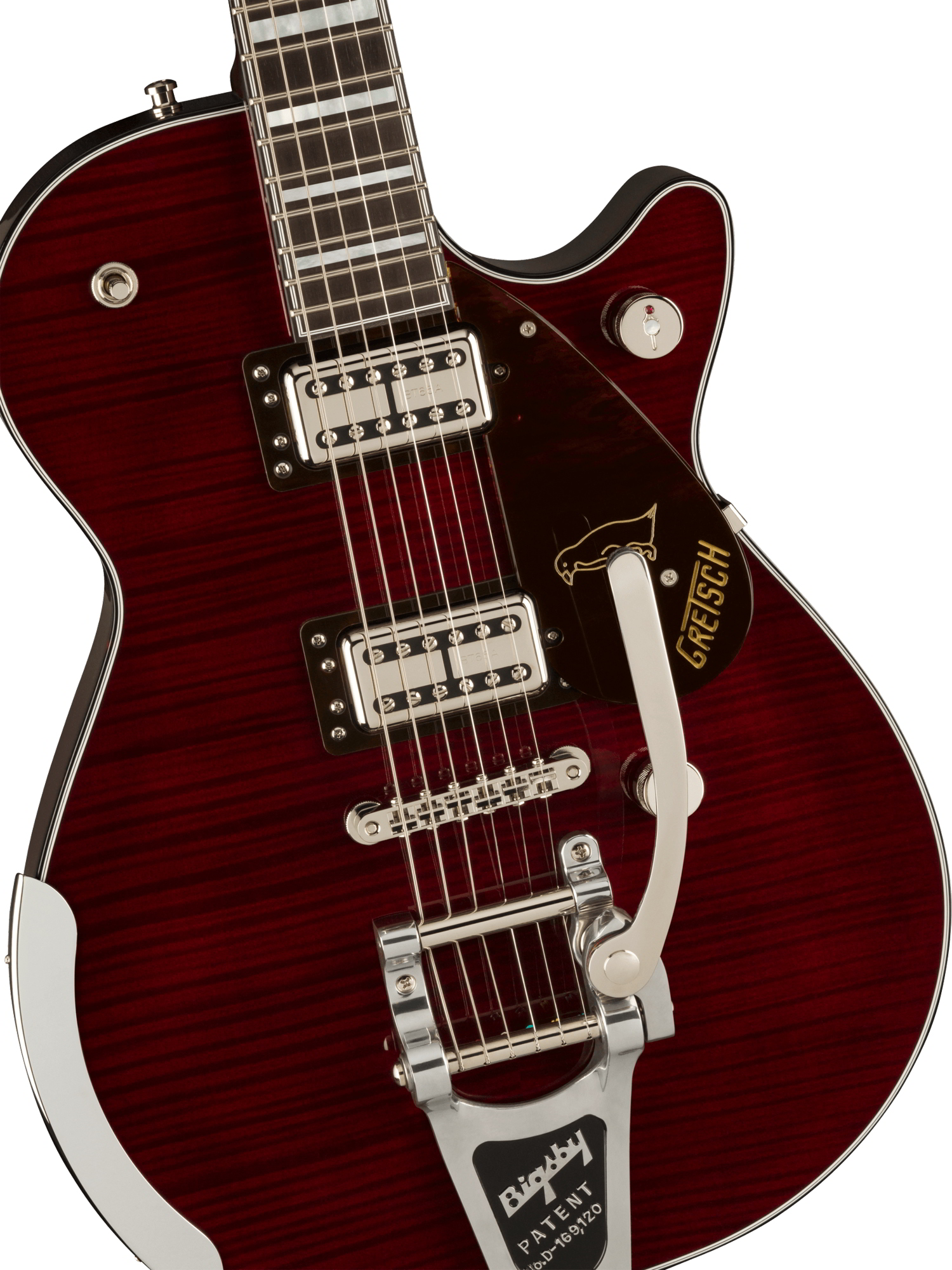 G6134TFM-NH Nigel Hendroff Signature Penguin™, Ebony Fingerboard, Dark Cherry Metallic Flame (Japan Market Only)追加画像 G6134TFM-NH Nigel Hendroff Signature Penguin™, Ebony Fingerboard, Dark Cherry Metallic Flame (Japan Market Only)追加画像