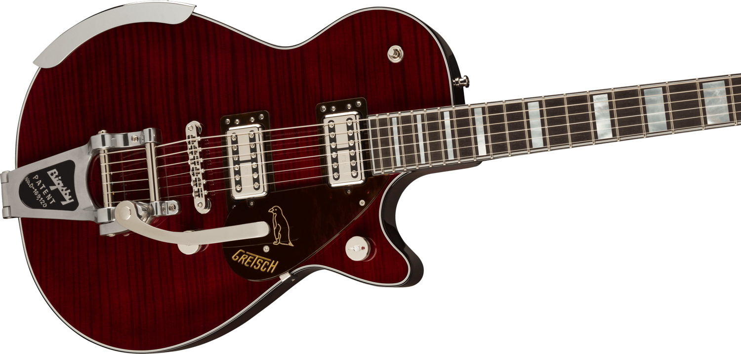 G6134TFM-NH Nigel Hendroff Signature Penguin™, Ebony Fingerboard, Dark Cherry Metallic Flame (Japan Market Only)追加画像 G6134TFM-NH Nigel Hendroff Signature Penguin™, Ebony Fingerboard, Dark Cherry Metallic Flame (Japan Market Only)追加画像