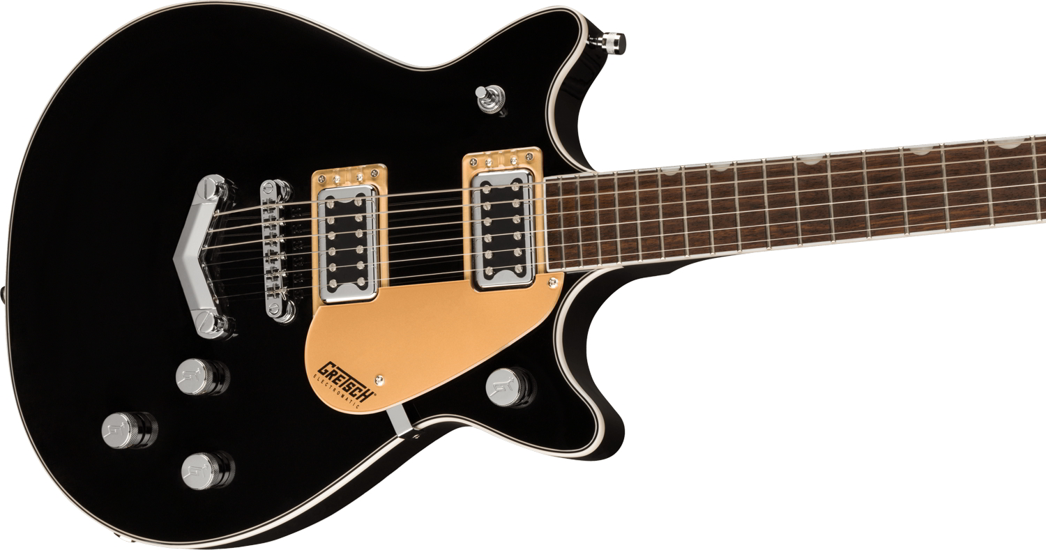 G5222 Electromatic® Double Jet™ BT with V-Stoptail, Laurel Fingerboard, Black追加画像 G5222 Electromatic® Double Jet™ BT with V-Stoptail, Laurel Fingerboard, Black追加画像
