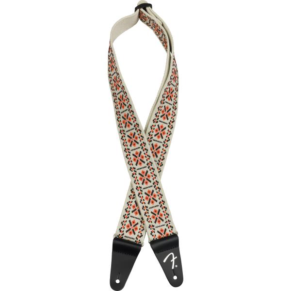 Fender-ストラップPasadena Woven Strap, Lattice Orange, 2"