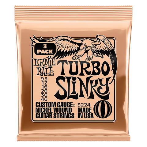 ERNIE BALL-エレキギター弦3パックセット3224 Turbo Slinky 3P 9.5-46