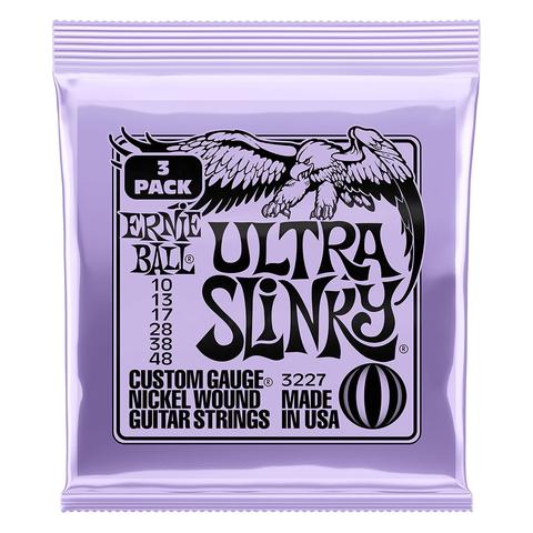 ERNIE BALL-エレキギター弦3パックセット3227 Ultra Slinky 3P 10-48