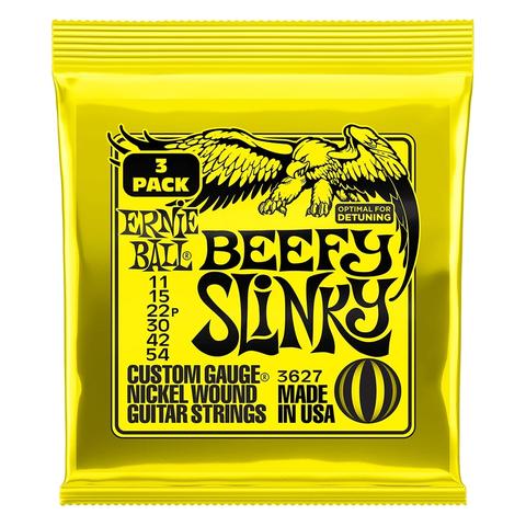 ERNIE BALL-エレキギター弦3パックセット3627 Beefy Slinky 3P 11-54