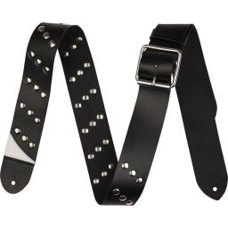 Jackson® Diagonal Stud Leather Strap, Black, 2.5"サムネイル