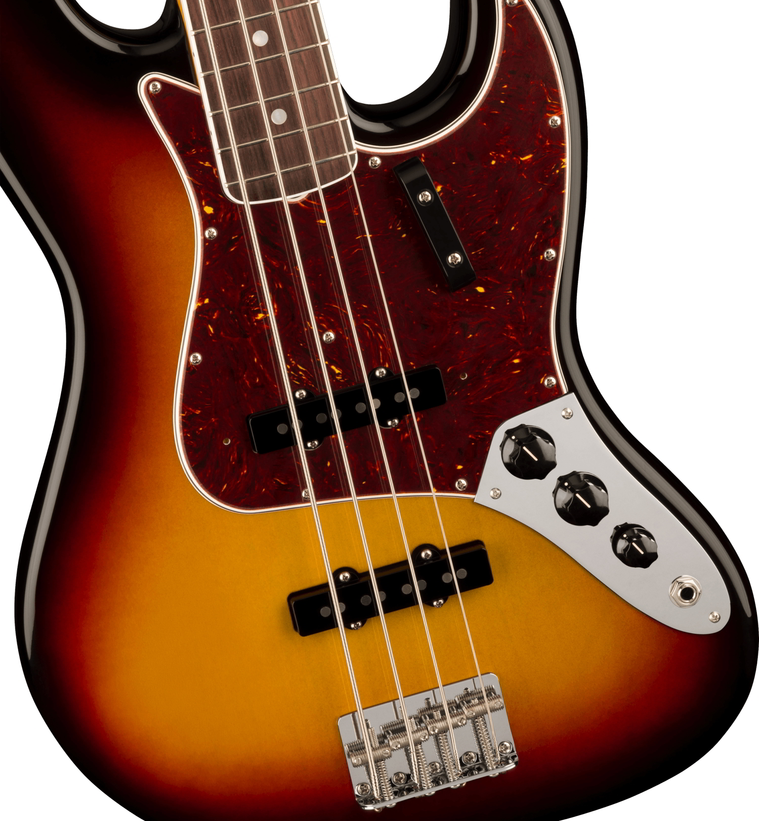 American Vintage II 1966 Jazz Bass®, Rosewood Fingerboard, 3-Color Sunburst追加画像