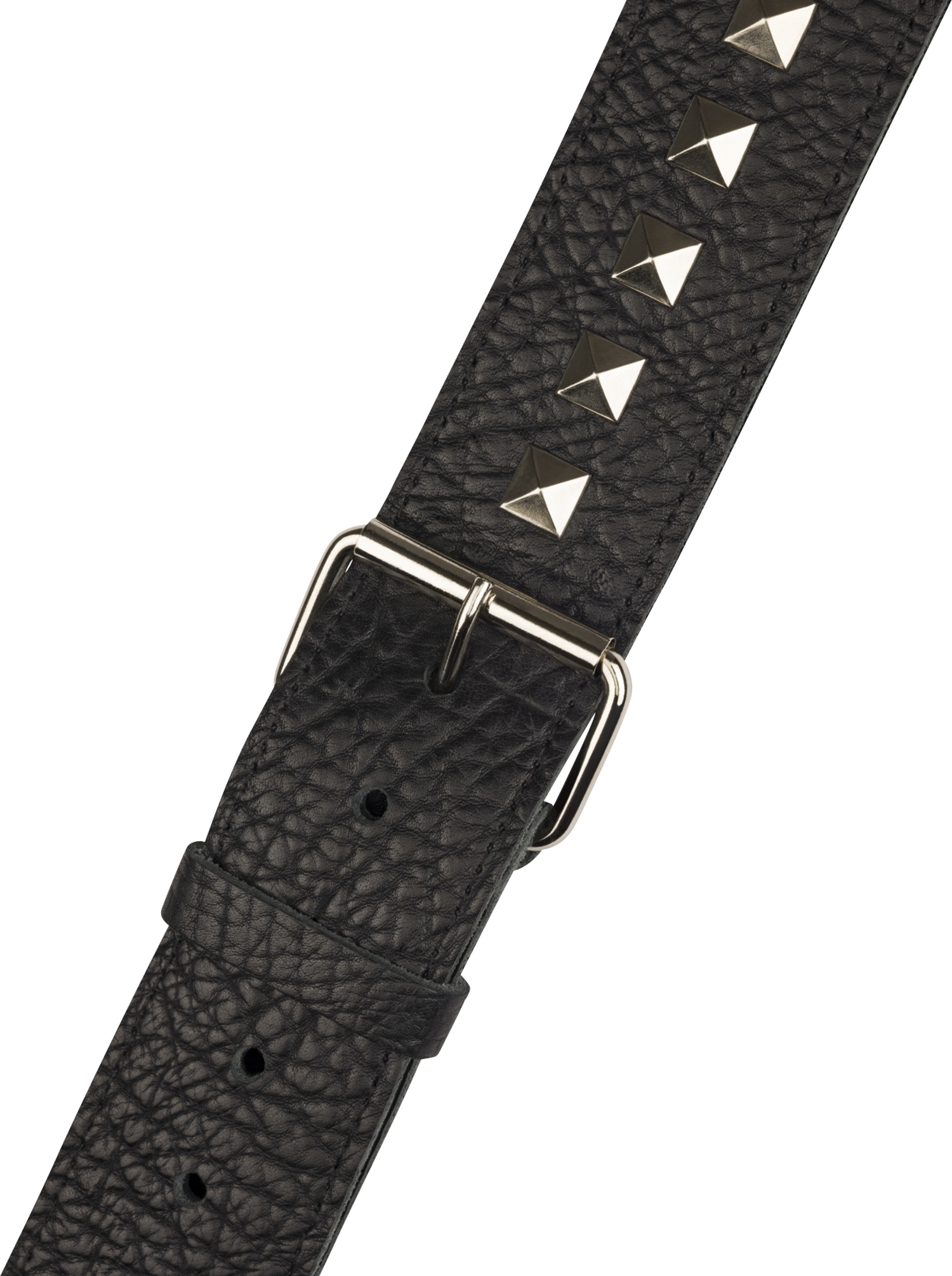 Jackson® Metal Stud Leather Strap, Black, 2.5"追加画像