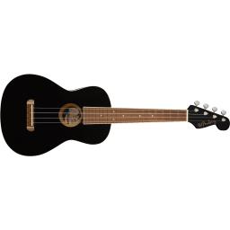 Fender-テナーウクレレAvalon Tenor Ukulele, Walnut Fingerboard, Black