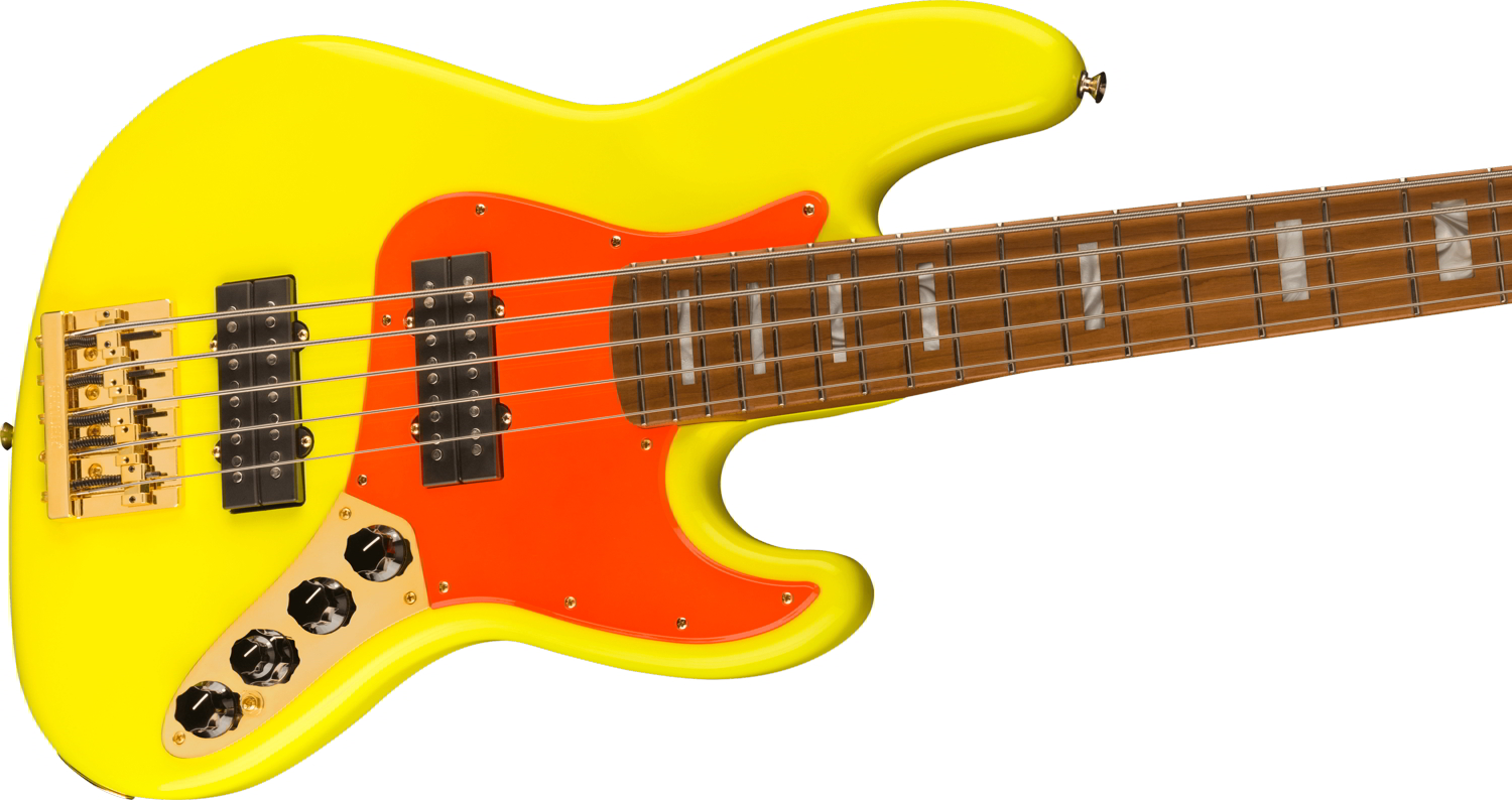 MonoNeon Jazz Bass® V, Maple Fingerboard, Neon Yellow追加画像 MonoNeon Jazz Bass® V, Maple Fingerboard, Neon Yellow追加画像