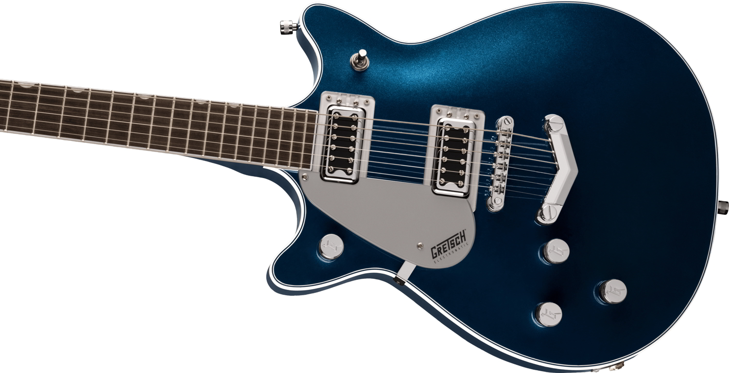 G5232LH Electromatic® Double Jet™ FT with V-Stoptail, Left-Handed, Laurel Fingerboard, Midnight Sapphire追加画像 G5232LH Electromatic® Double Jet™ FT with V-Stoptail, Left-Handed, Laurel Fingerboard, Midnight Sapphire追加画像