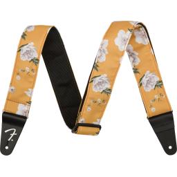 Fender-ストラップFloral Strap, Marigold, 2"