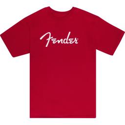 Fender-TシャツFender® Spaghetti Logo T-Shirt, Dakota Red, M