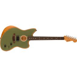 Fender-アコースティックギターAcoustasonic® Player Jazzmaster, Rosewood Fingerboard, Antique Olive