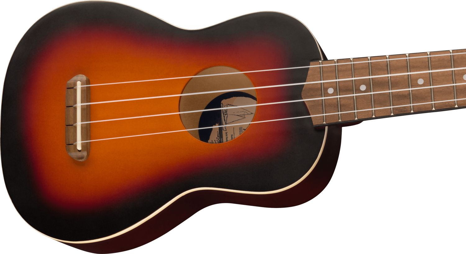 Venice Soprano Uke, Walnut Fingerboard, 2-Color Sunburst追加画像 Venice Soprano Uke, Walnut Fingerboard, 2-Color Sunburst追加画像