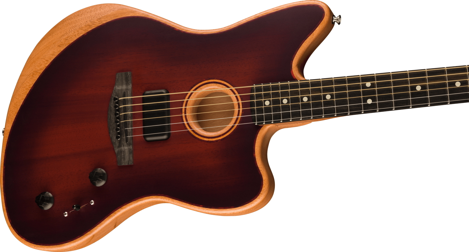 American Acoustasonic® Jazzmaster® All-Mahogany, Ebony Fingerboard, Bourbon Burst追加画像 American Acoustasonic® Jazzmaster® All-Mahogany, Ebony Fingerboard, Bourbon Burst追加画像