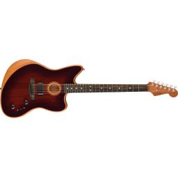 Fender-アコースティックギターAmerican Acoustasonic® Jazzmaster® All-Mahogany, Ebony Fingerboard, Bourbon Burst