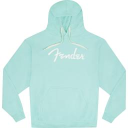 Fender® Spaghetti Logo Hoodie, Daphne Blue, Lサムネイル