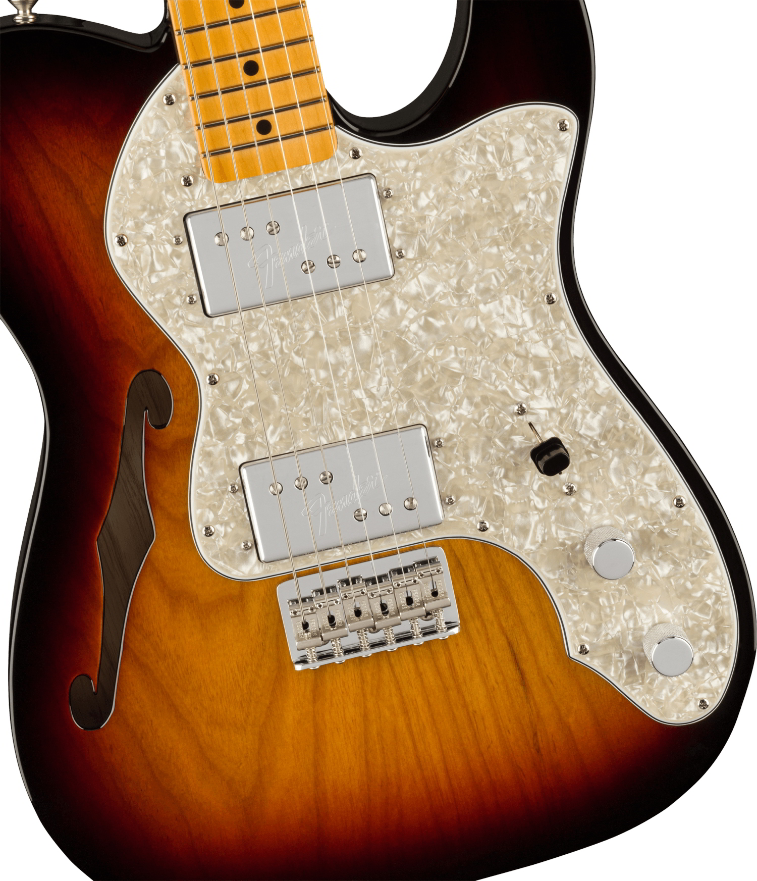 American Vintage II 1972 Telecaster® Thinline, Maple Fingerboard, 3-Color Sunburst追加画像 American Vintage II 1972 Telecaster® Thinline, Maple Fingerboard, 3-Color Sunburst追加画像
