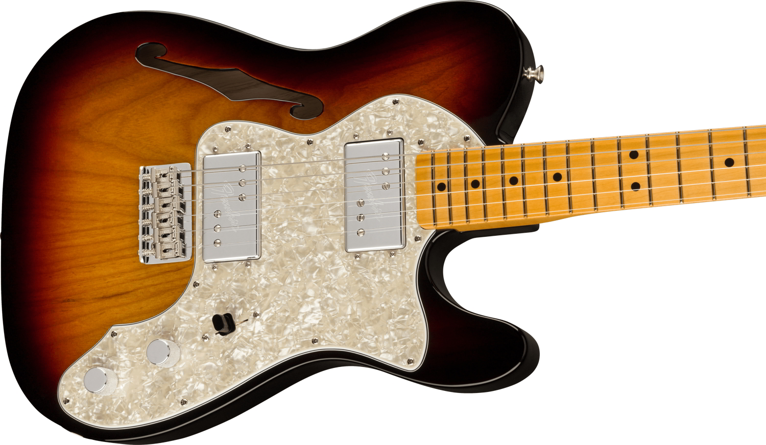 American Vintage II 1972 Telecaster® Thinline, Maple Fingerboard, 3-Color Sunburst追加画像 American Vintage II 1972 Telecaster® Thinline, Maple Fingerboard, 3-Color Sunburst追加画像