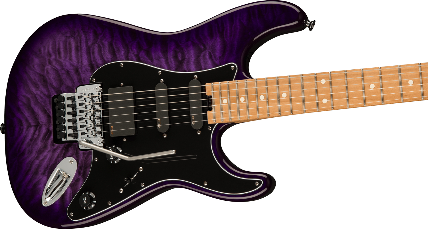 Marco Sfogli Signature Pro-Mod So-Cal Style 1 HSS FR CM QM, Caramelized Maple Fingerboard, Transparent Purple Burst追加画像 Marco Sfogli Signature Pro-Mod So-Cal Style 1 HSS FR CM QM, Caramelized Maple Fingerboard, Transparent Purple Burst追加画像