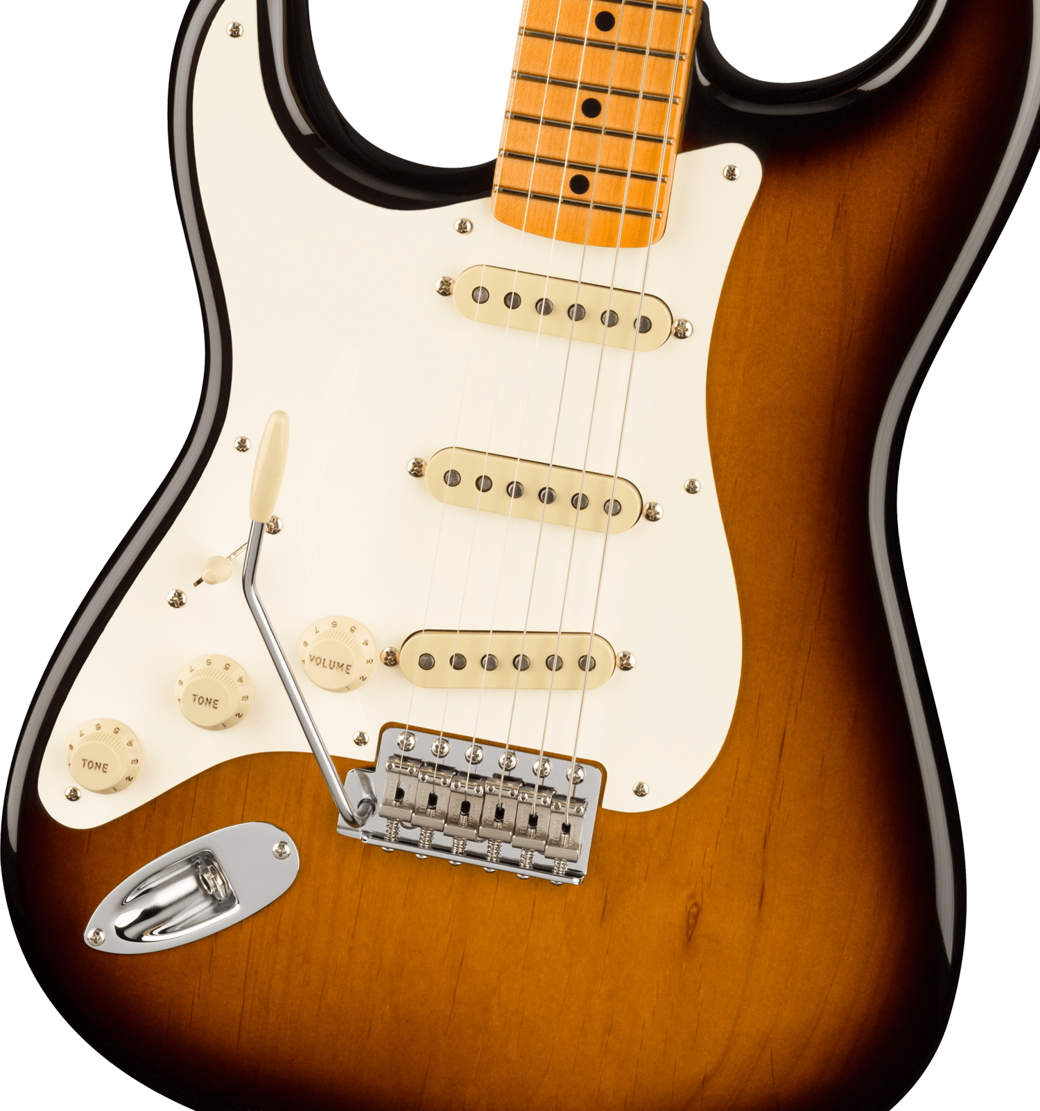 American Vintage II 1957 Stratocaster® Left-Hand, Maple Fingerboard, 2-Color Sunburst追加画像 American Vintage II 1957 Stratocaster® Left-Hand, Maple Fingerboard, 2-Color Sunburst追加画像