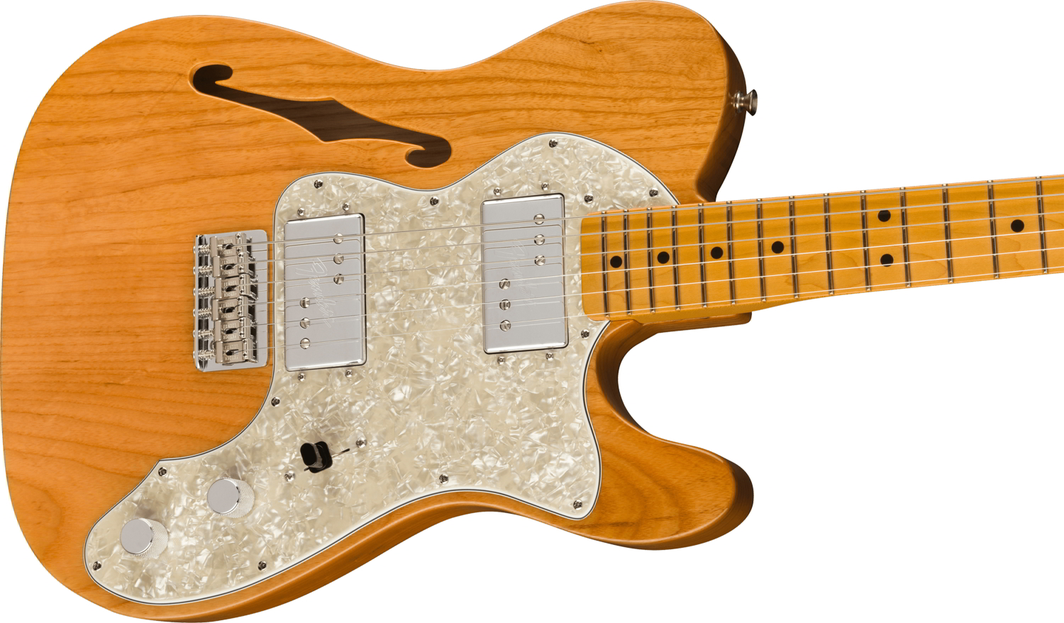 American Vintage II 1972 Telecaster® Thinline, Maple Fingerboard, Aged Natural追加画像 American Vintage II 1972 Telecaster® Thinline, Maple Fingerboard, Aged Natural追加画像