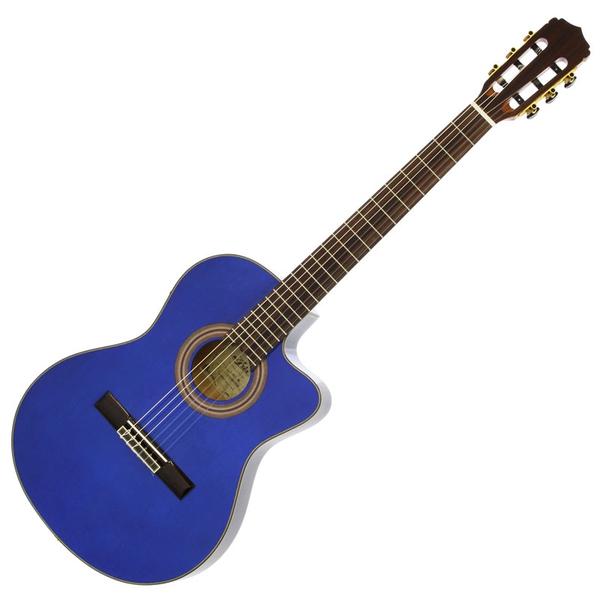 Aria-エレクトリックガットギターA-48CE SBL
