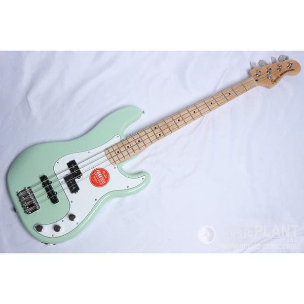 Squier-エレキベースFSR Affinity Precision Bass PJ, Maple Fingerboard, White Pickguard, Surf Green