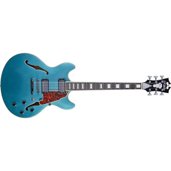 D'Angelico-セミアコースティックギターPremier DC Ocean Turquoise