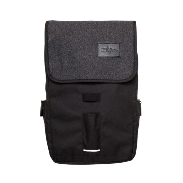 Zildjian-バックパックZildjian Gray Flap Black Laptop Backpack
