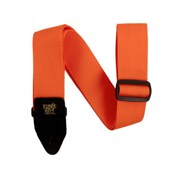 ERNIE BALL-ストラップOrange & Black Polypro Guitar Strap