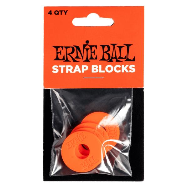 ERNIE BALL-ストラップブロックStrap Blocks 4pk - Red