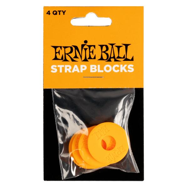 ERNIE BALL-ストラップブロックStrap Blocks 4pk - Orange