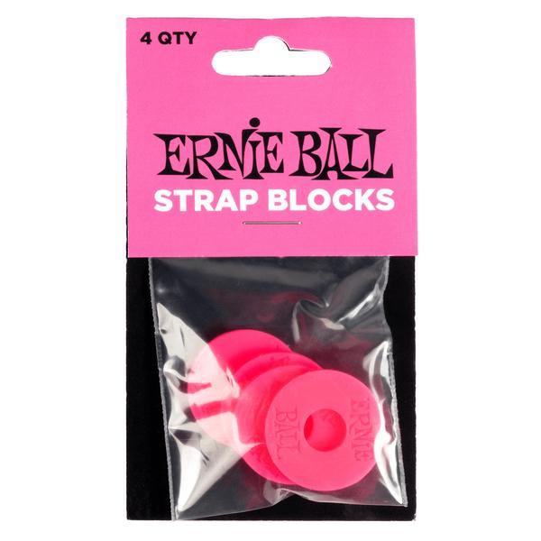 ERNIE BALL-ストラップブロックStrap Blocks 4pk - Pink
