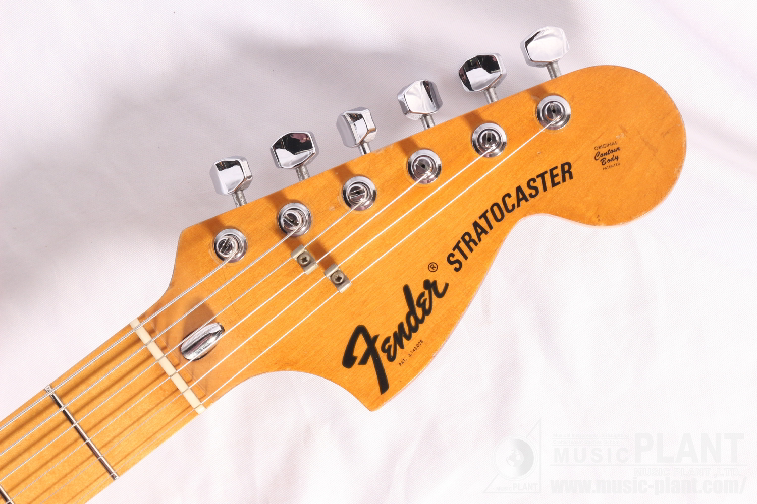 1973 Stratocaster Maple Fingerbord Blackヘッド画像