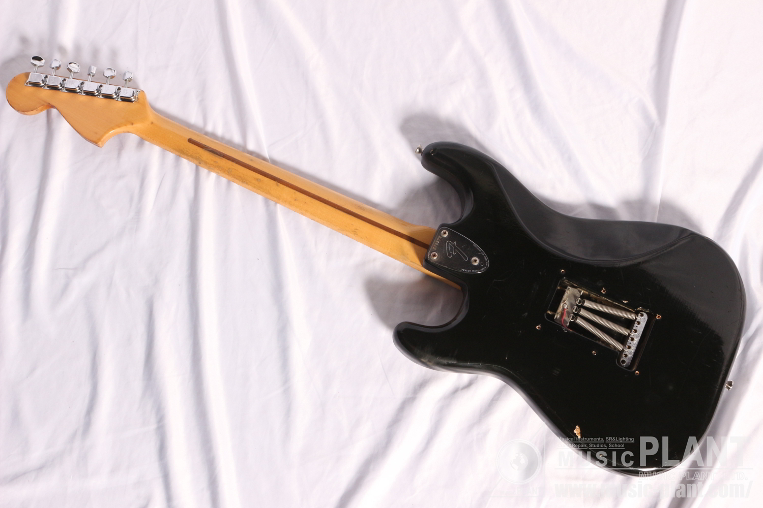 1973 Stratocaster Maple Fingerbord Black背面画像