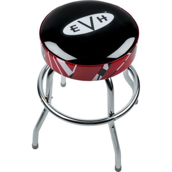 EVH-EVH® Logo Barstool with Striped Trim, 24"