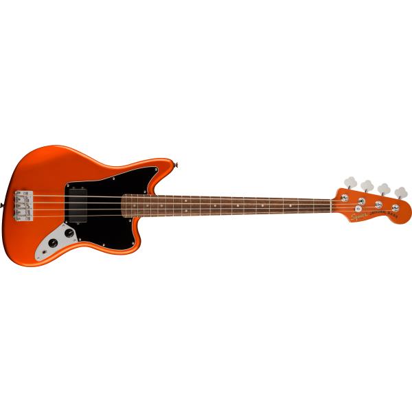 FSR Affinity Series™ Jaguar® Bass H, Laurel Fingerboard, Black Pickguard, Matching Headstock, Metallic Orangeサムネイル