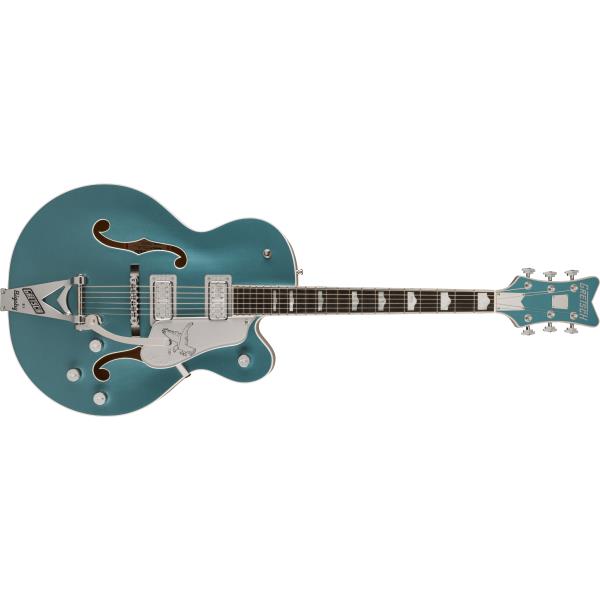 G6136T-140 LTD 140th Falcon™ Hollow Body with String-Thru Bigsby®, Ebony Fingerboard, Two-Tone Stone Platinum/Pure Platinumサムネイル