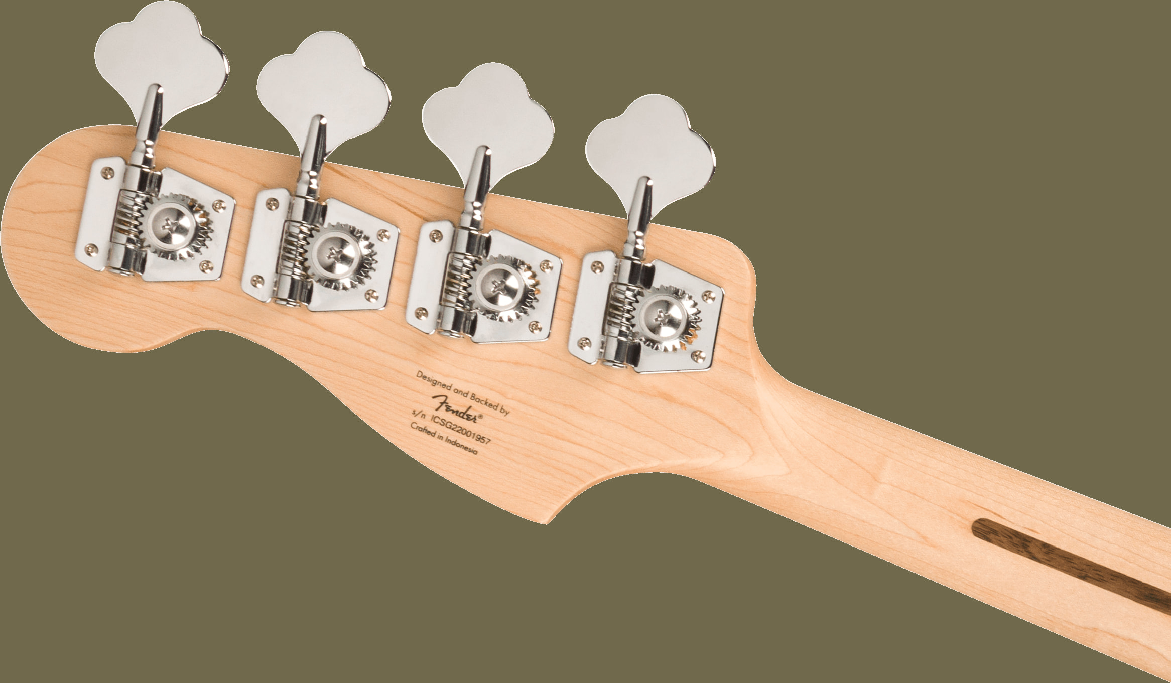 Squier Sonic Precision Bass Laurel Fingerboard, White Pickguard, Black追加画像
