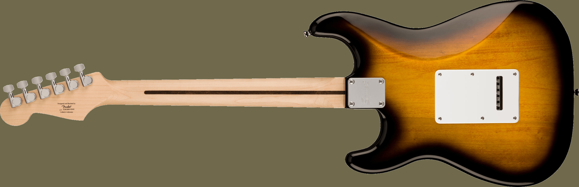 Squier Sonic™ Stratocaster®, Maple Fingerboard, White Pickguard, 2-Color Sunburst追加画像 Squier Sonic™ Stratocaster®, Maple Fingerboard, White Pickguard, 2-Color Sunburst追加画像