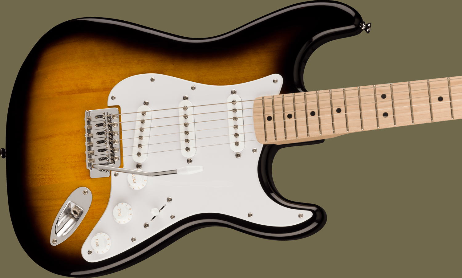 Squier Sonic™ Stratocaster®, Maple Fingerboard, White Pickguard, 2-Color Sunburst追加画像 Squier Sonic™ Stratocaster®, Maple Fingerboard, White Pickguard, 2-Color Sunburst追加画像