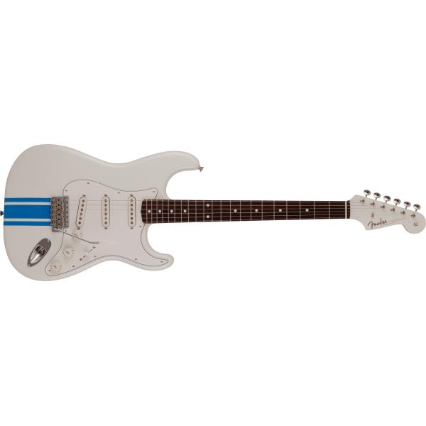 Fender

2023 Collection, MIJ Traditional 60s Stratocaster®, Rosewood Fingerboard,  Olympic White with Blue Competition Stripe