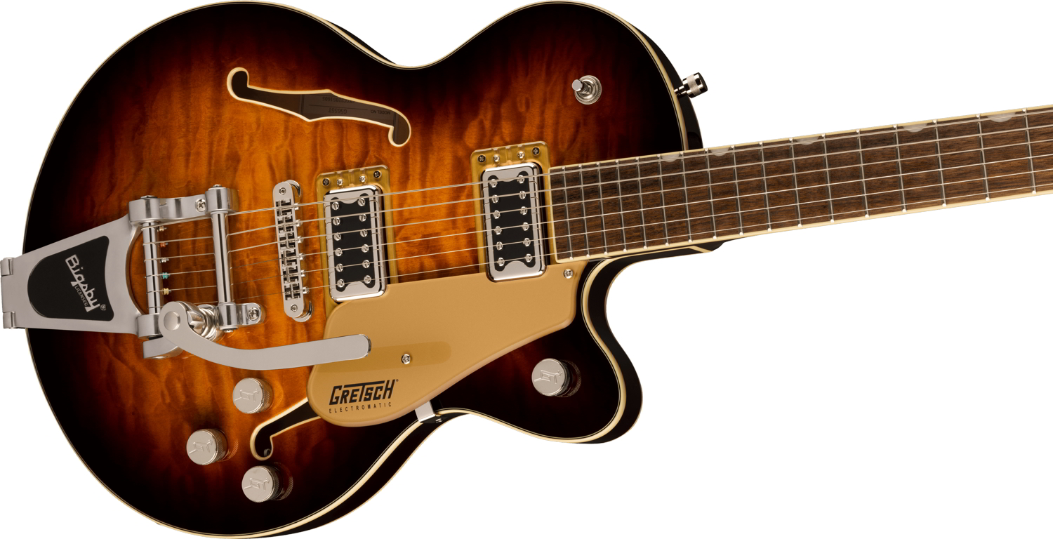 G5655T-QM Electromatic® Center Block Jr. Single-Cut Quilted Maple with Bigsby®, Sweet Tea追加画像 G5655T-QM Electromatic® Center Block Jr. Single-Cut Quilted Maple with Bigsby®, Sweet Tea追加画像