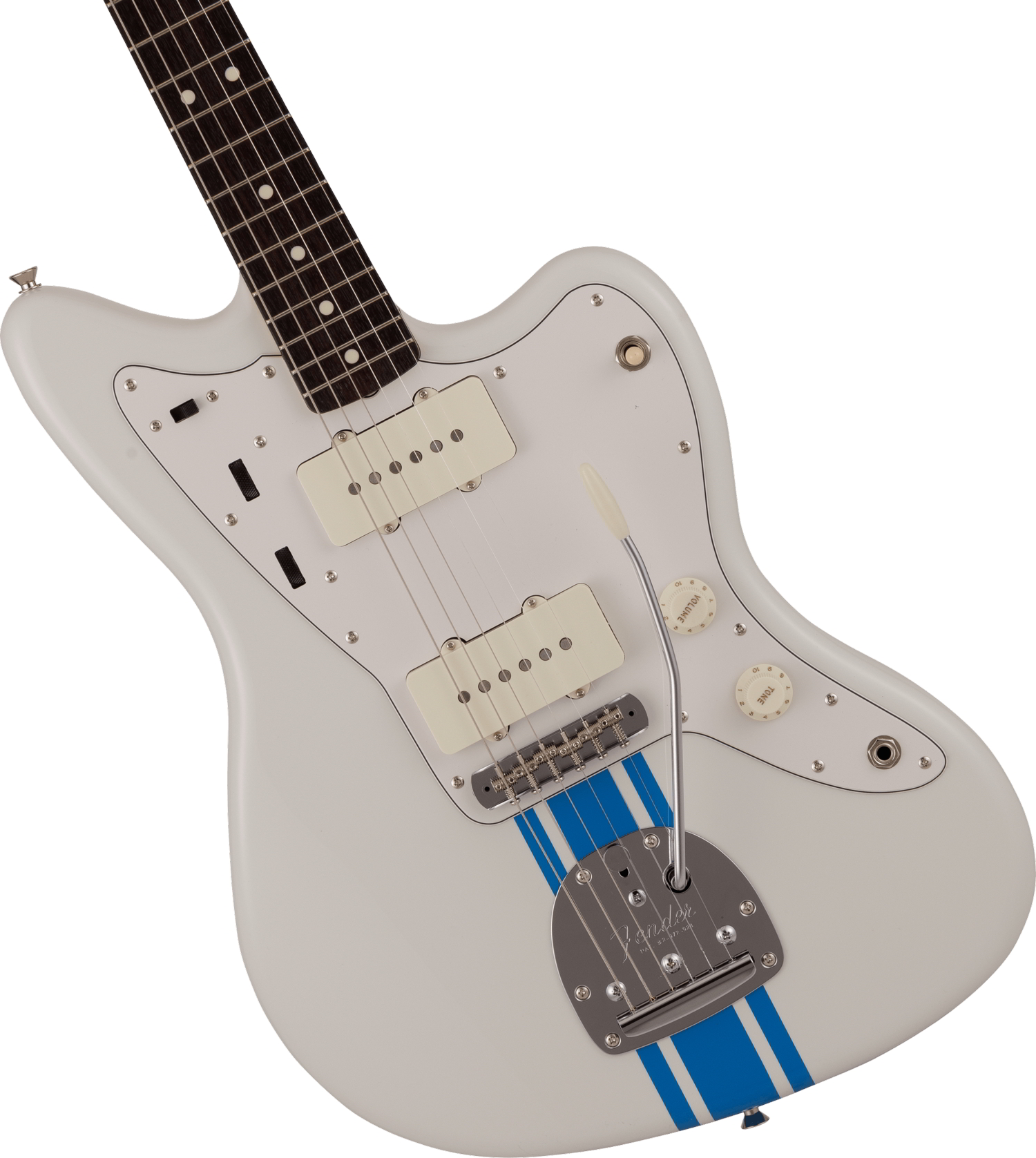 2023 Collection, MIJ Traditional 60s Jazzmaster®, Rosewood Fingerboard, Olympic White with Blue Competition Stripe追加画像