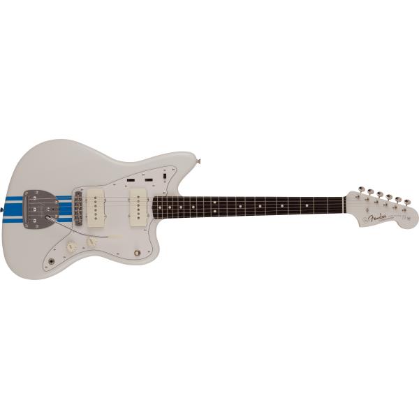 Fender

2023 Collection, MIJ Traditional 60s Jazzmaster®, Rosewood Fingerboard, Olympic White with Blue Competition Stripe