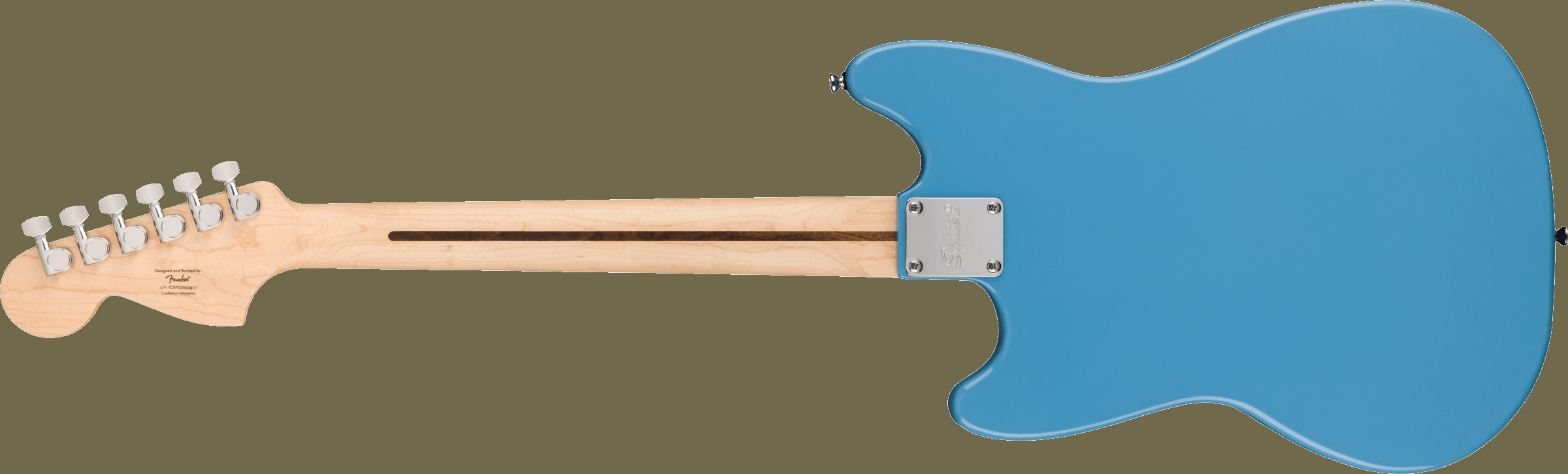 Squier Sonic Mustang HH, Laurel Fingerboard, Black Pickguard, California Blue追加画像 Squier Sonic Mustang HH, Laurel Fingerboard, Black Pickguard, California Blue追加画像